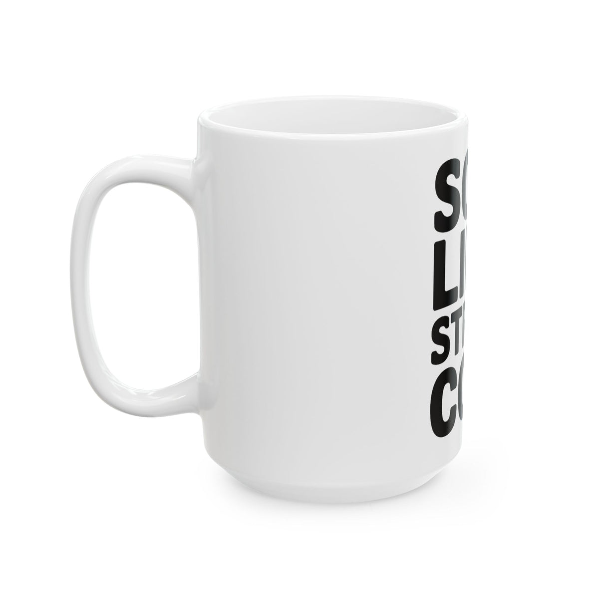 Soft Life Strong Core Coffee Mug Pilates Lover Gift Clean Girl Aesthetic