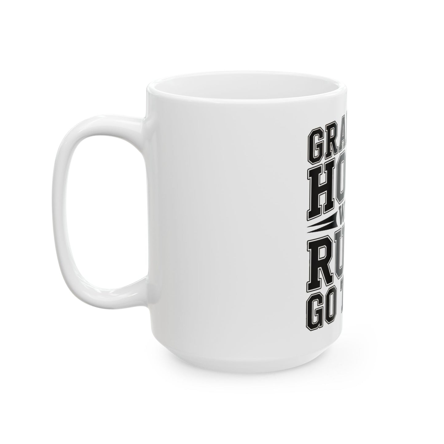 Grandpas House Where Rules Go To Die Coffee Mug - Funny New Grandpa Gift