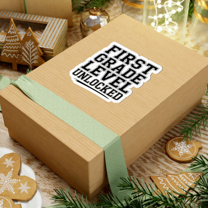 First Grade Level Unlocked Sticker - First Day of School Gift