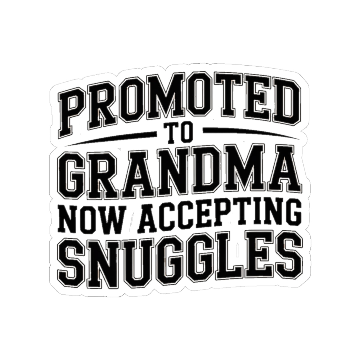 Promoted To Grandma Sticker - New Grandmother Gift Baby Announcement