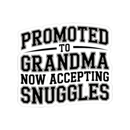 Promoted To Grandma Sticker - New Grandmother Gift Baby Announcement