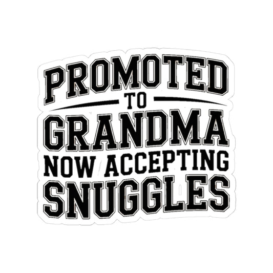 Promoted To Grandma Sticker - New Grandmother Gift Baby Announcement