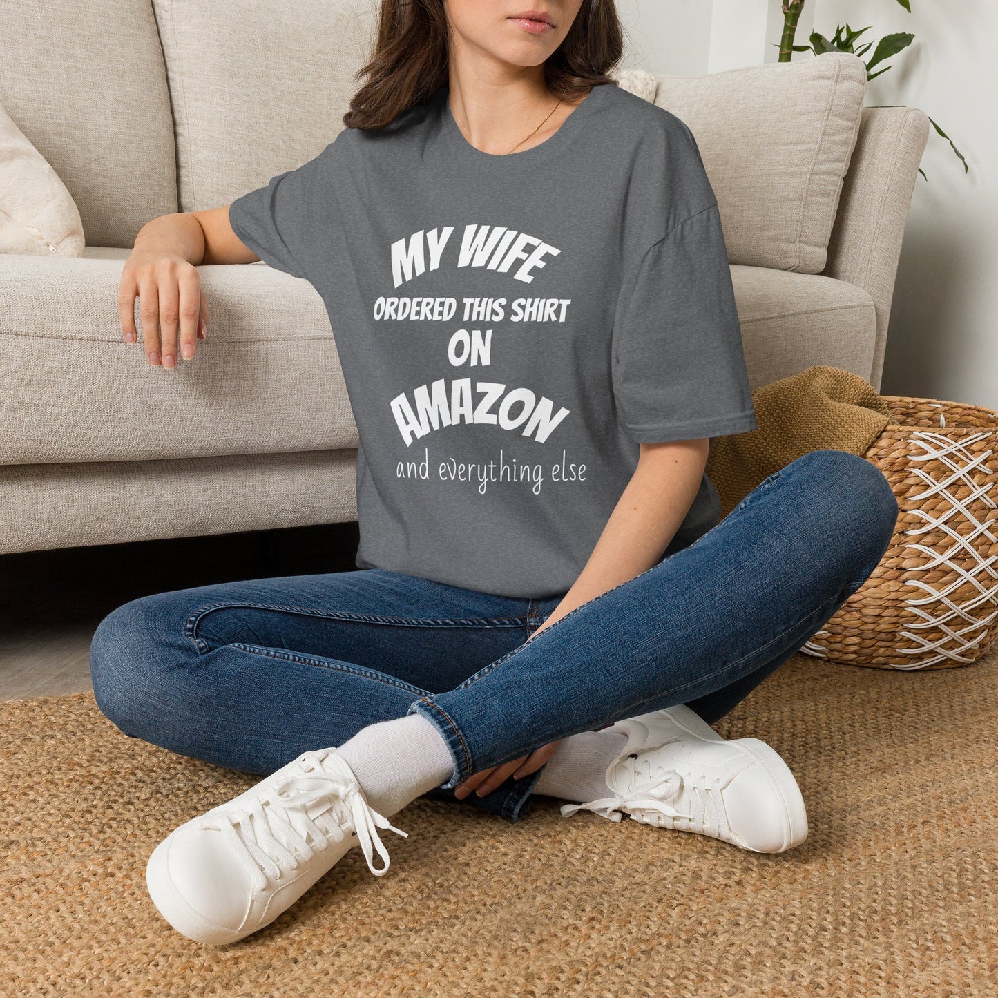 My Wife Ordered This Shirt on Amazon T‑Shirt — Funny Husband Gift