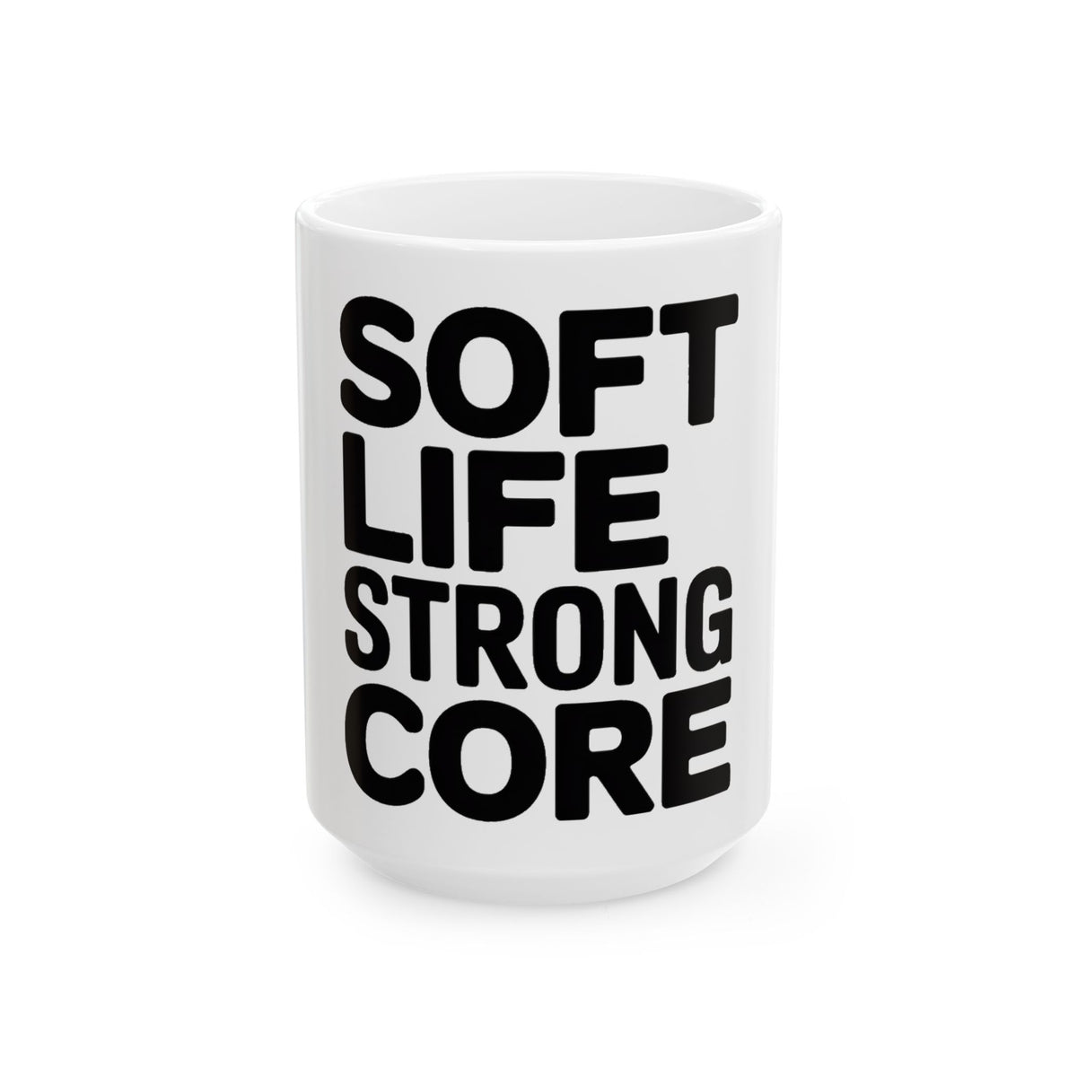 Soft Life Strong Core Coffee Mug Pilates Princess Aesthetic Gift