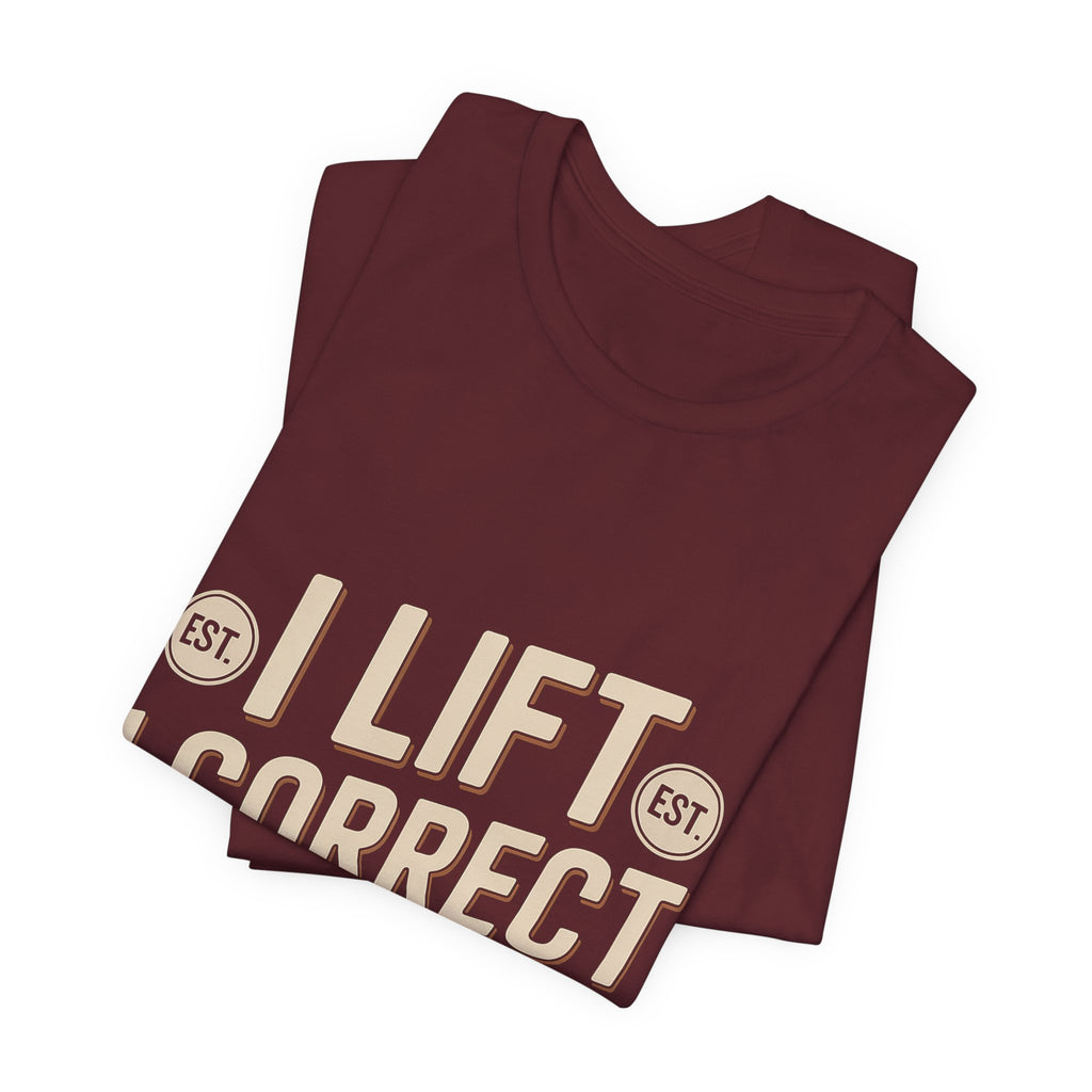 Couples Gym Shirt I Lift I Correct His Form Gift for Wife
