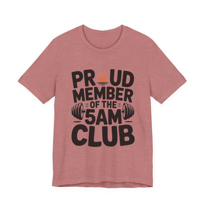 5AM Club Shirt, Early Morning Workout Tee, Fitness Gift for Gym Lovers