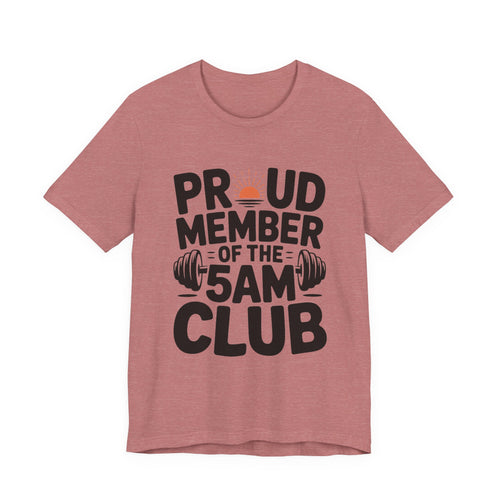 5AM Club Shirt, Early Morning Workout Tee, Fitness Gift for Gym Lovers
