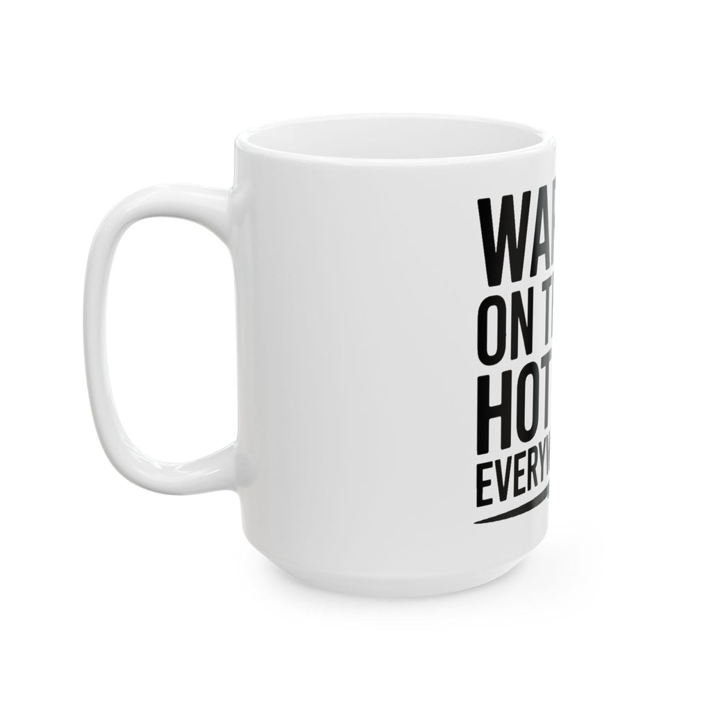 Yoga Coffee Mug Warrior On The Mat Hot Mess Everywhere Else Gift