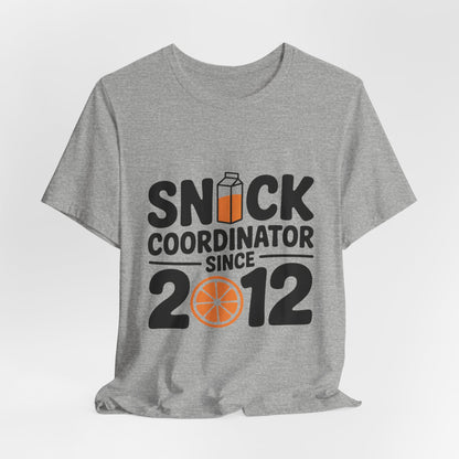 Snack Coordinator Since 2012 Shirt - Football Parent Gift