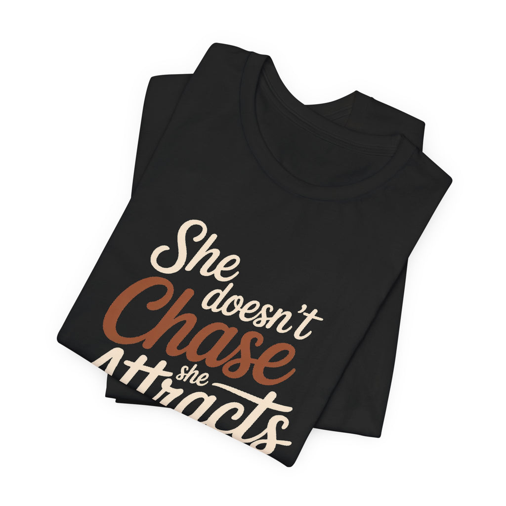 She Doesn't Chase She Attracts What She Squats Shirt Gym Gift