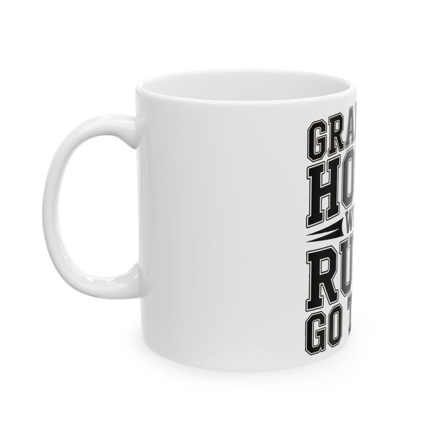 Grandpas House Where Rules Go To Die Coffee Mug - Funny New Grandpa Gift