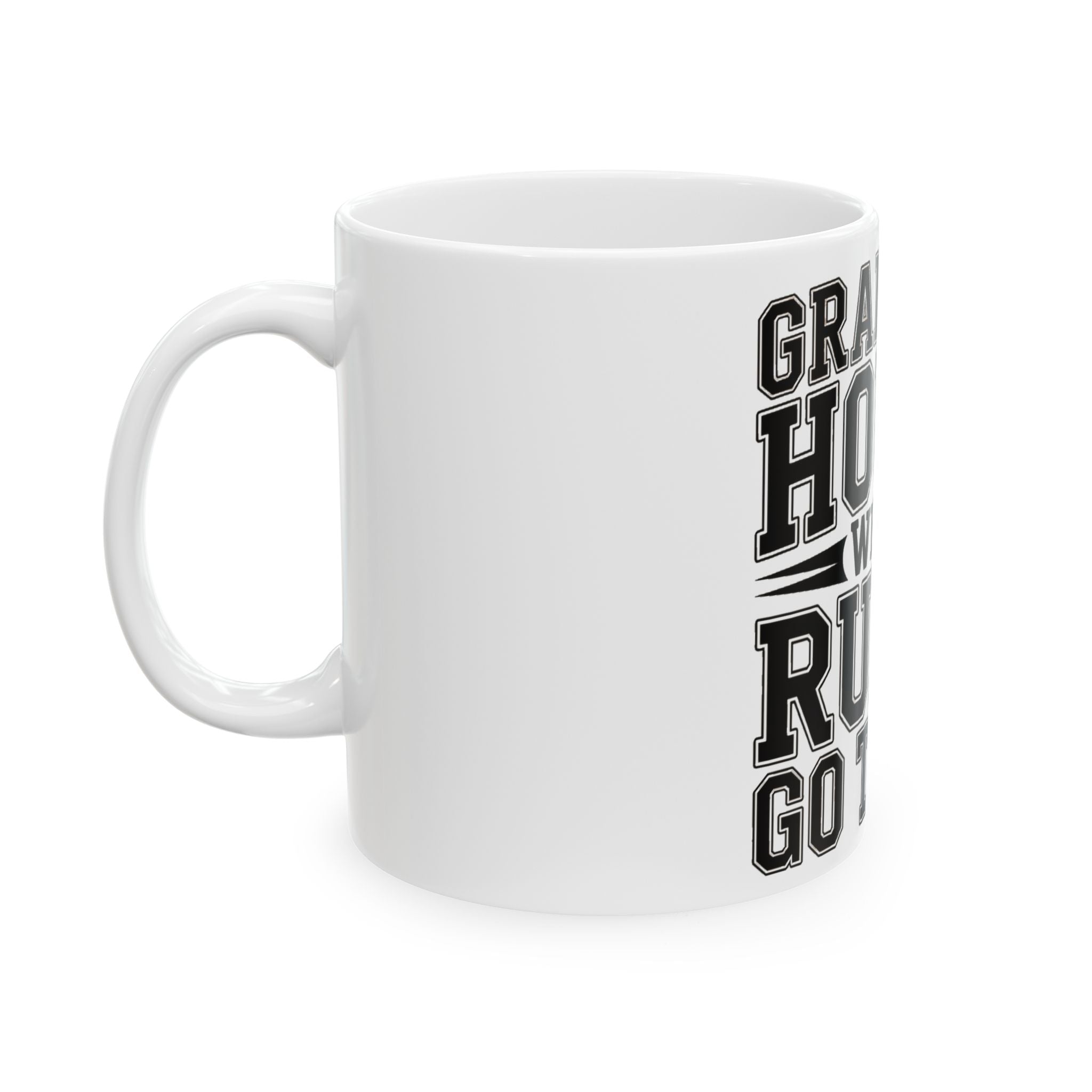 Grandpas House Where Rules Go To Die Coffee Mug - Funny New Grandpa Gift