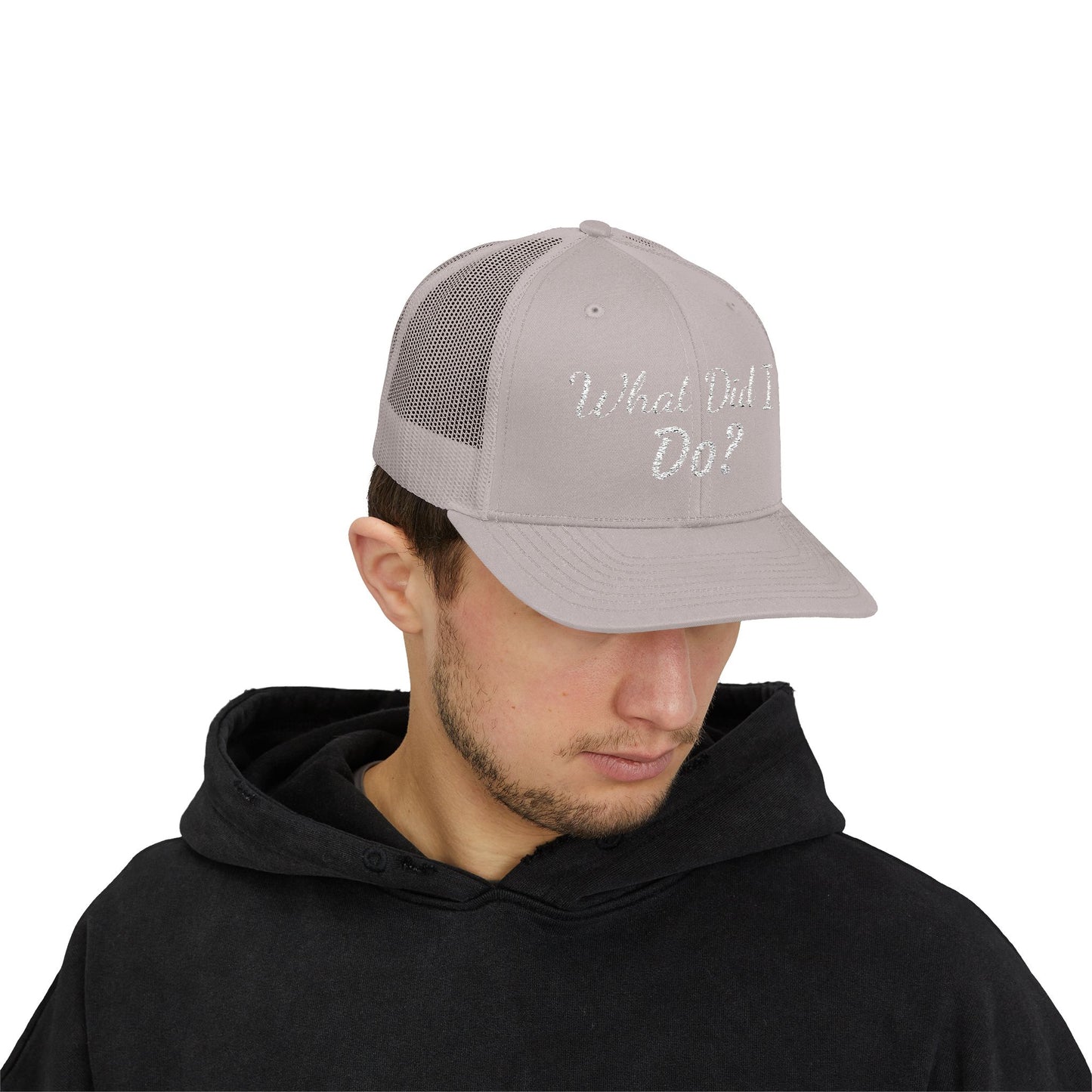 What Did I Do? Rhinestone Trucker Cap