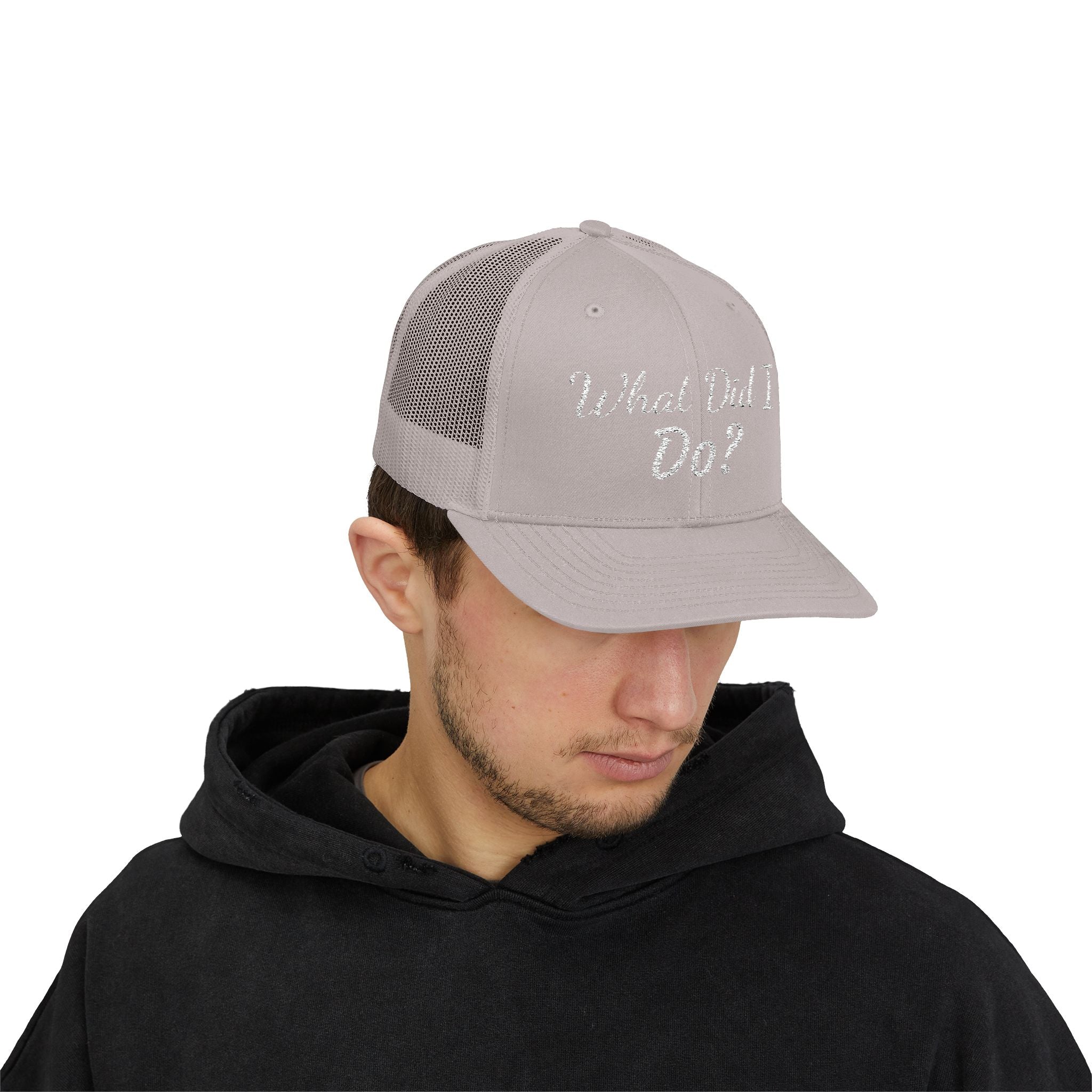 What Did I Do? Rhinestone Trucker Cap