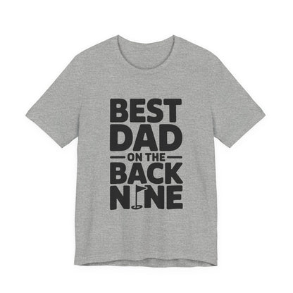 Funny Golf Shirt Best Dad On The Back Nine - Father's Day Gift