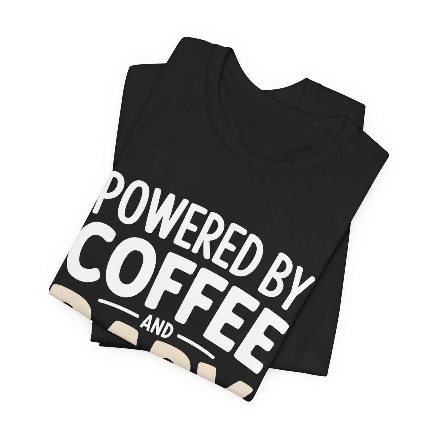 Powered By Coffee And Baby Giggles Shirt Funny New Mom Gift