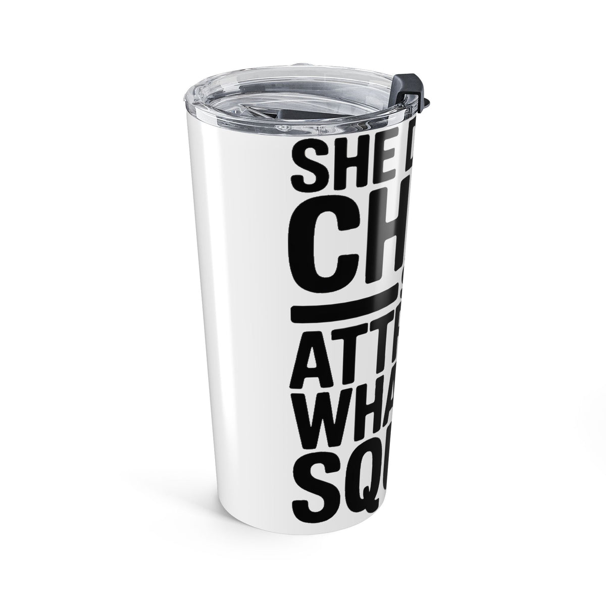 She Doesn't Chase She Attracts What She Squats 20oz Tumbler Gym Gift