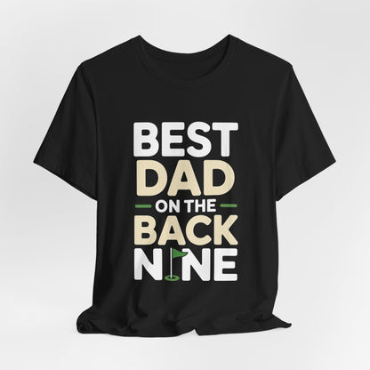 Funny Golf Shirt Best Dad On The Back Nine - Father's Day Gift