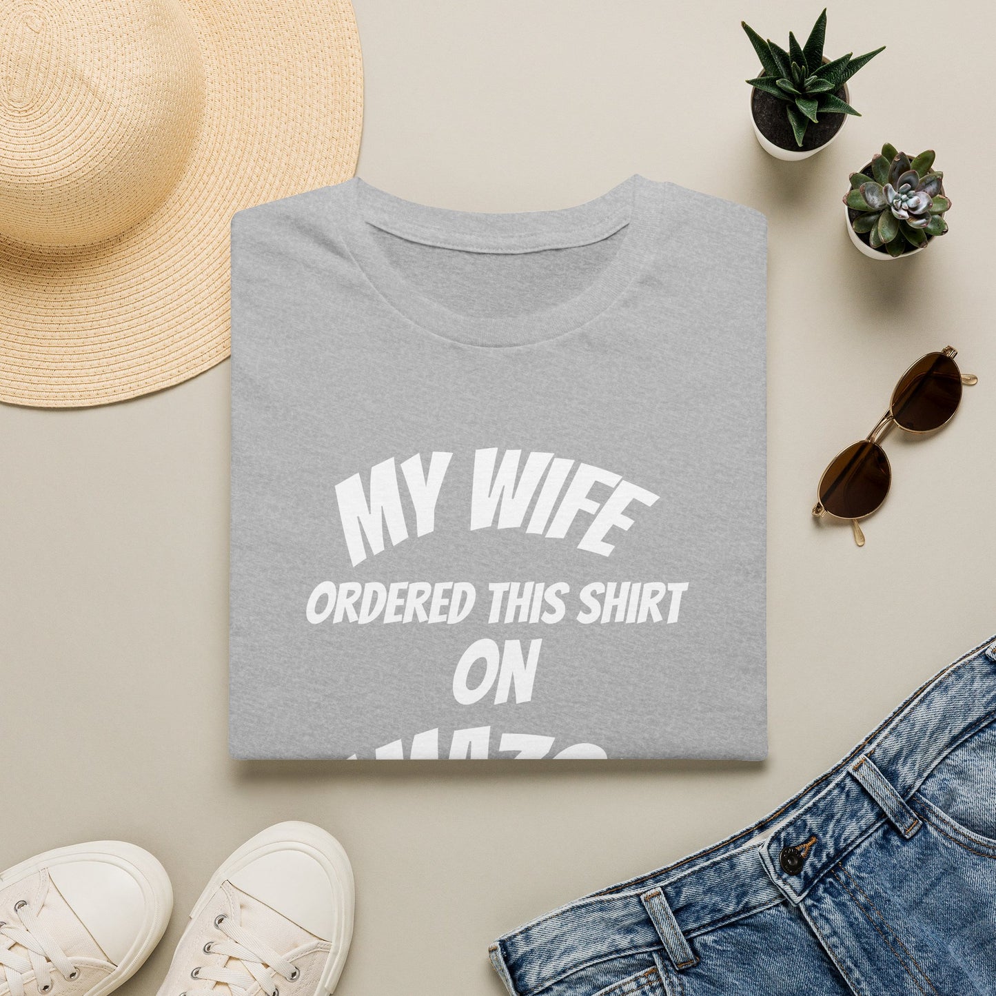 My Wife Ordered This Shirt on Amazon T‑Shirt — Funny Husband Gift