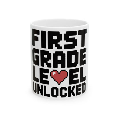 First Grade Level Unlocked Coffee Mug - First Day of School Gift