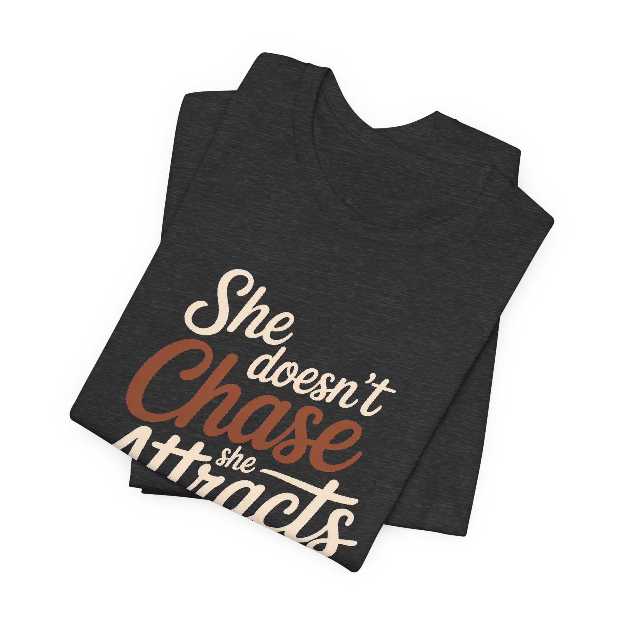 She Doesn't Chase She Attracts What She Squats Shirt Gym Gift