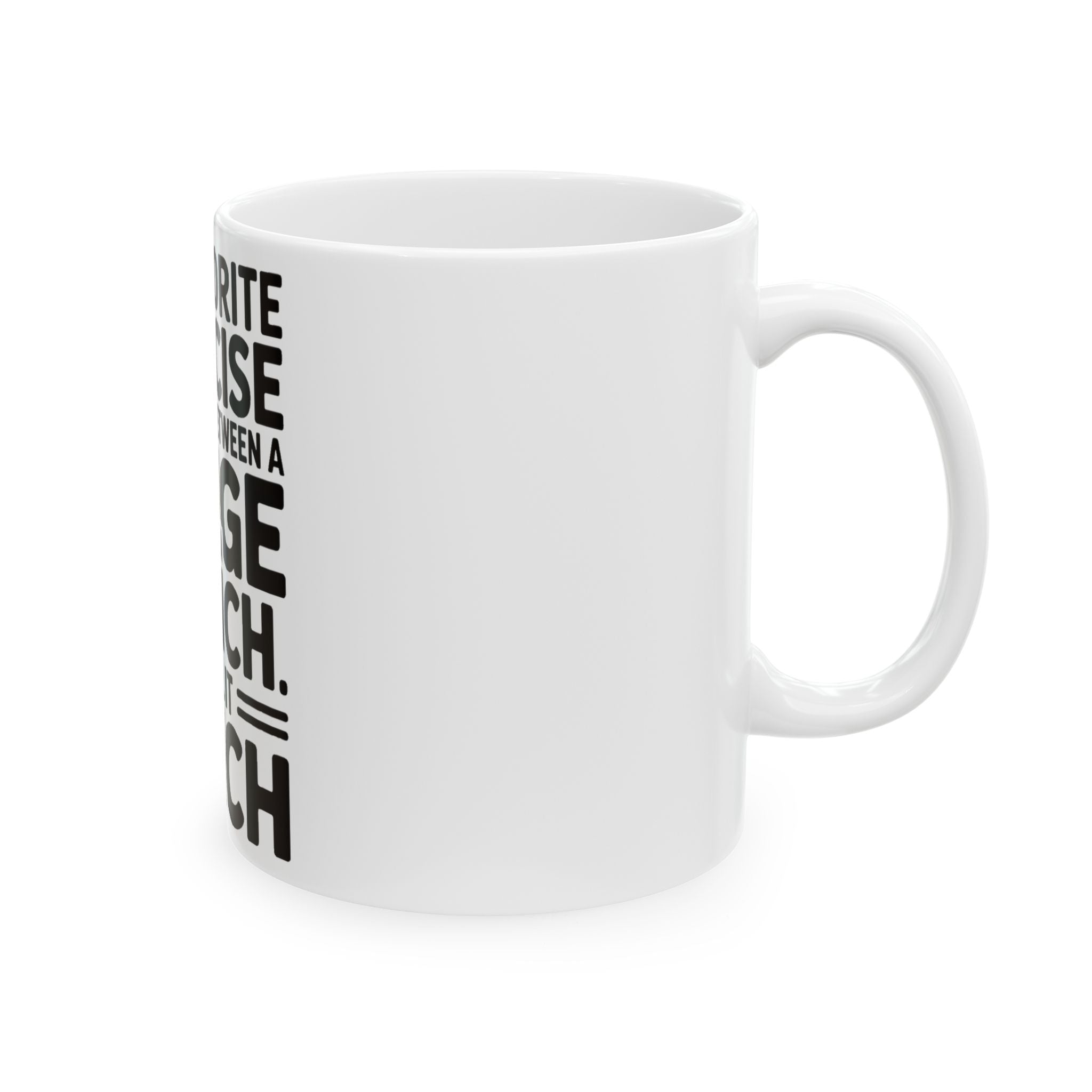 Funny Gym Coffee Mug My Favorite Exercise Is Lunch Gift for Her