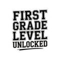 First Grade Level Unlocked Sticker - First Day of School Gift