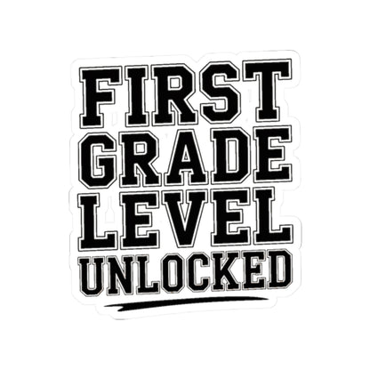 First Grade Level Unlocked Sticker - First Day of School Gift