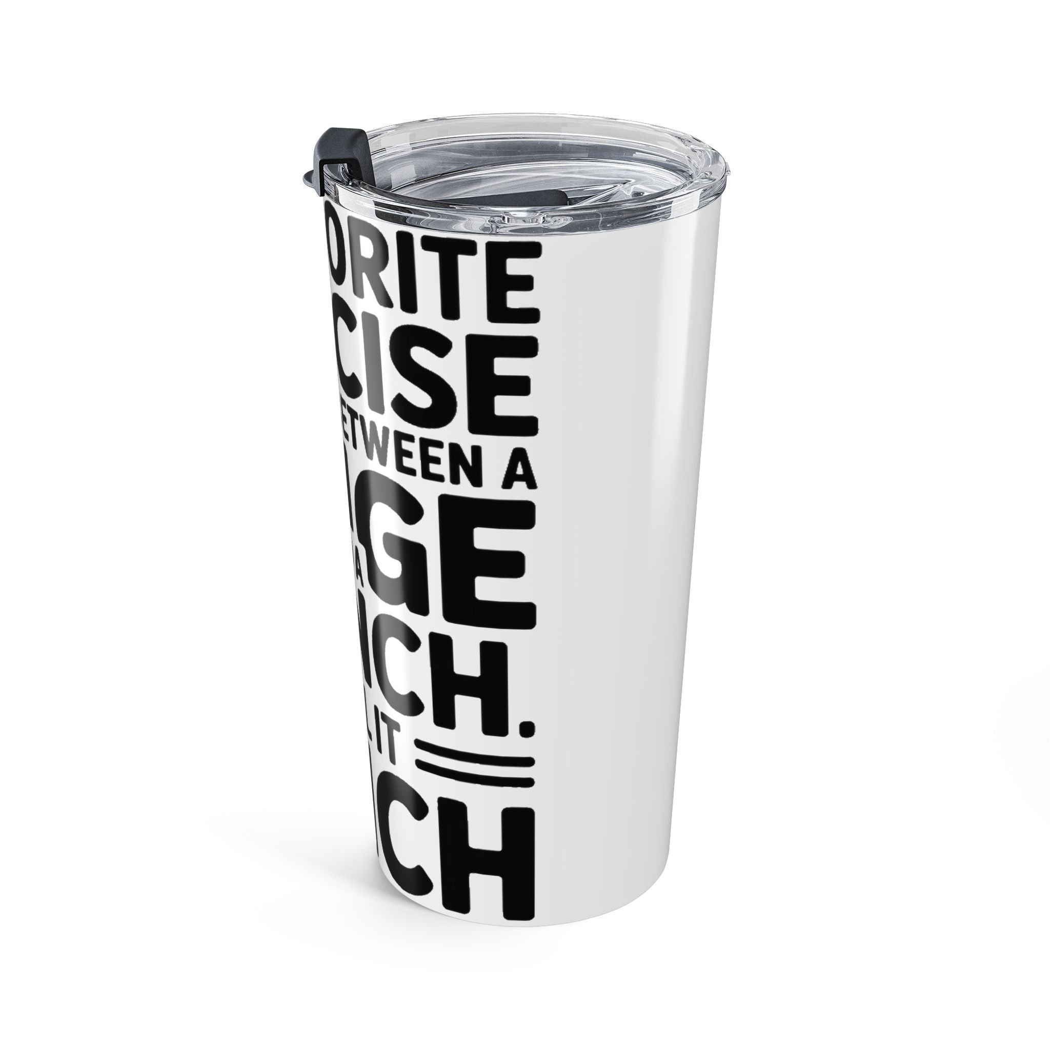 Funny Gym 20oz Tumbler My Favorite Exercise Is Lunch Gift for Her