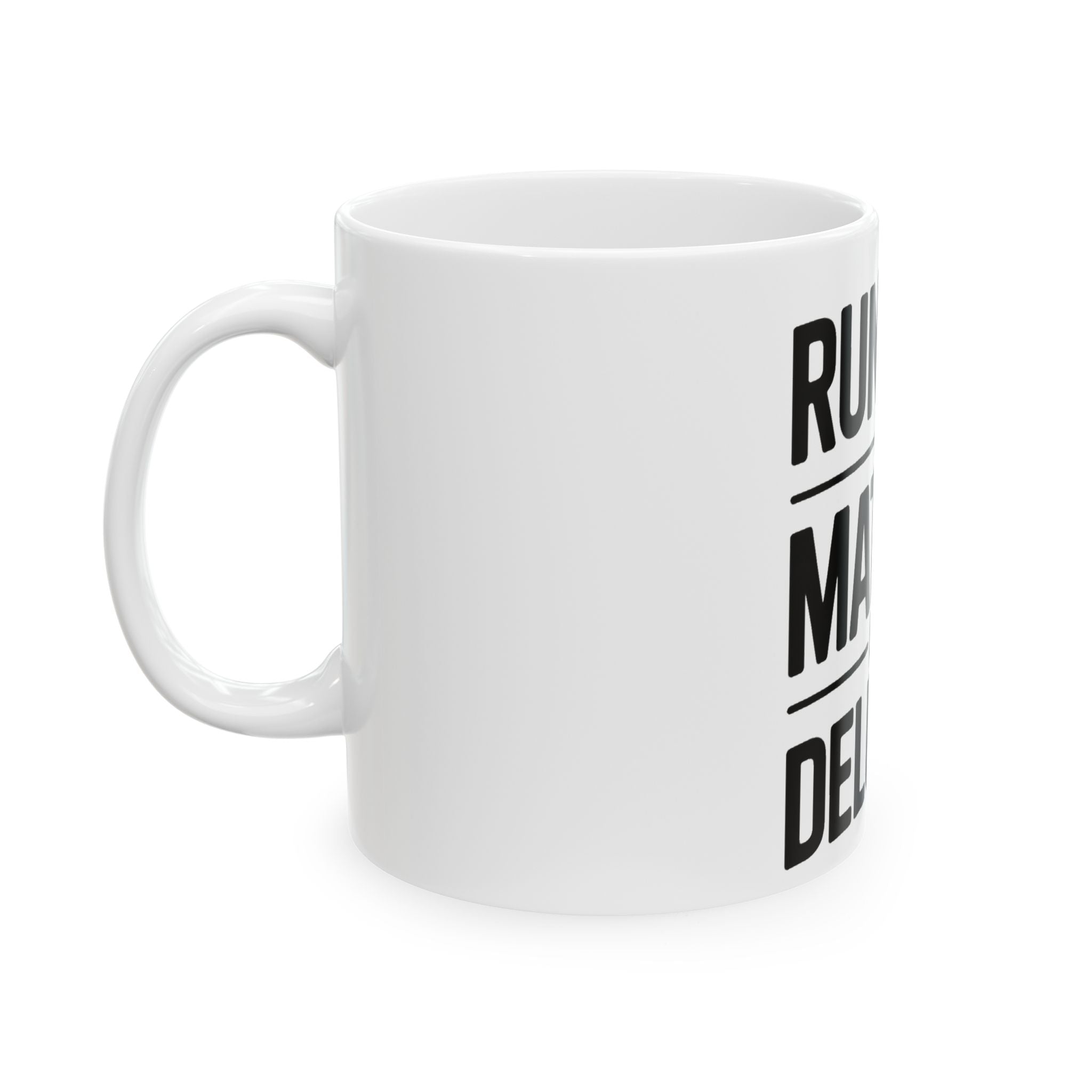 Running On Matcha And Delusion Coffee Mug - Funny Matcha Lover Gift