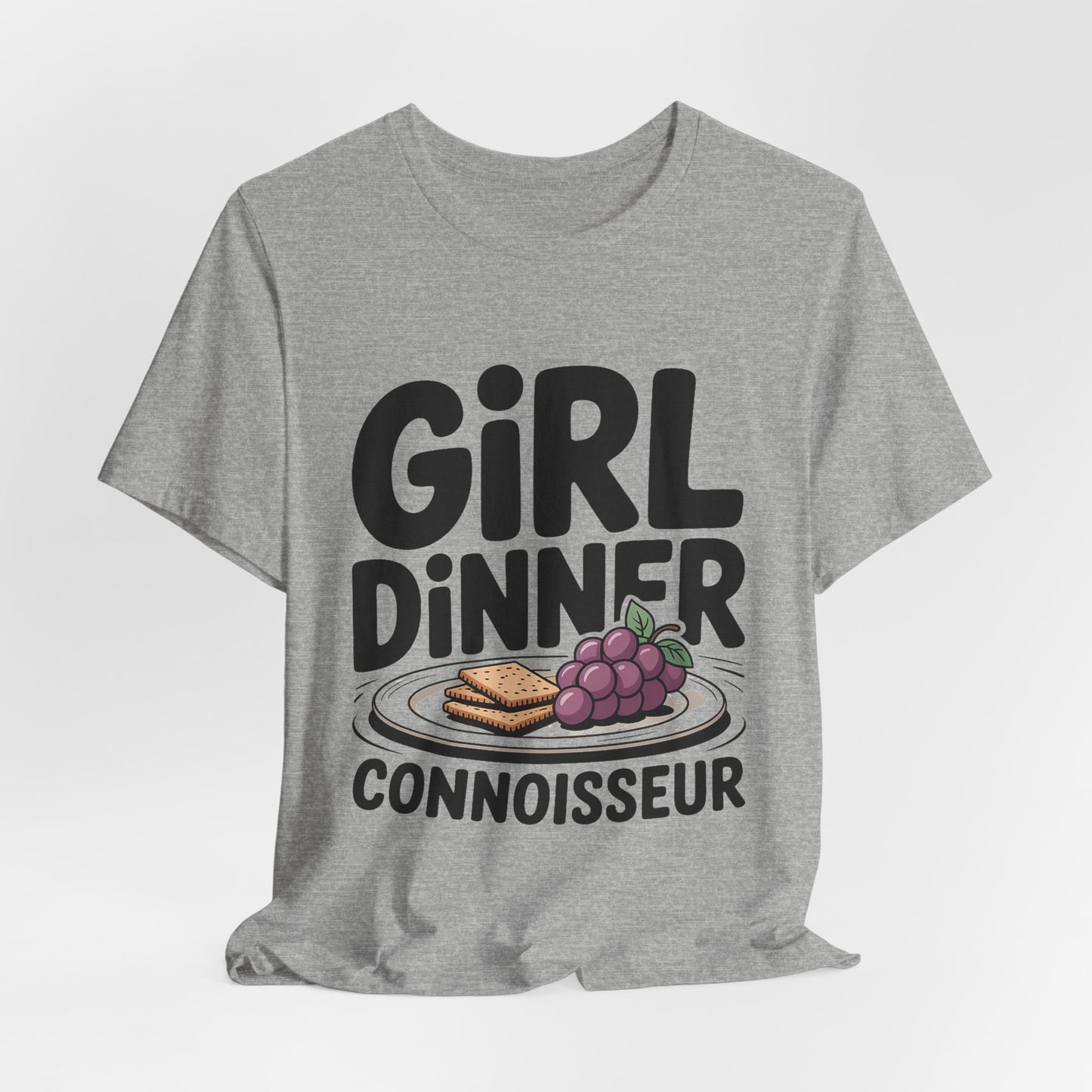 Girl Dinner Connoisseur Shirt - Funny Foodie Meme Gift for Her