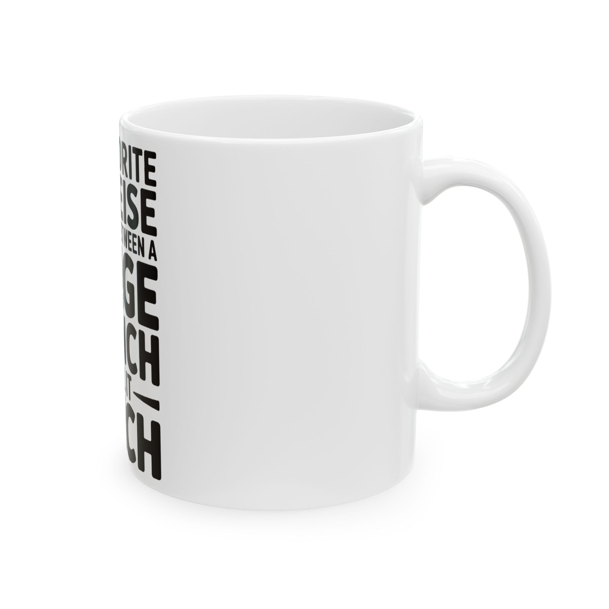 Funny Workout Coffee Mug My Favorite Exercise is Lunch Gift for Her