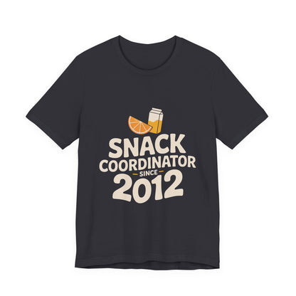 Snack Coordinator Since 2012 Shirt - Football Parent Gift
