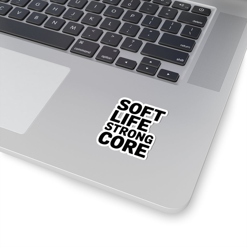 Soft Life Strong Core Sticker Pilates Lover Gift Clean Girl Aesthetic
