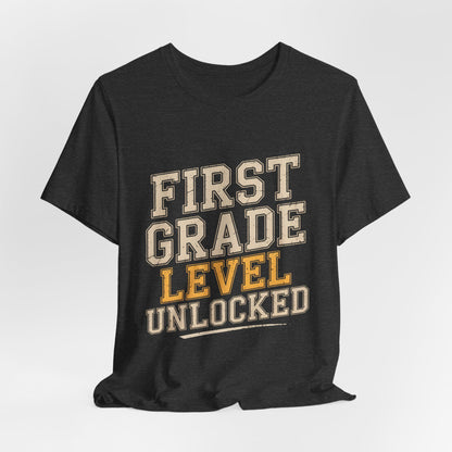 First Grade Level Unlocked Shirt - First Day of School Gift