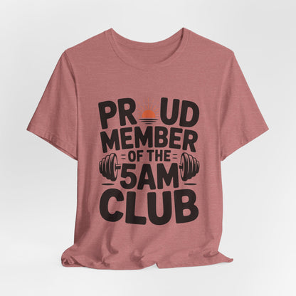 5AM Club Shirt, Early Morning Workout Tee, Fitness Gift for Gym Lovers
