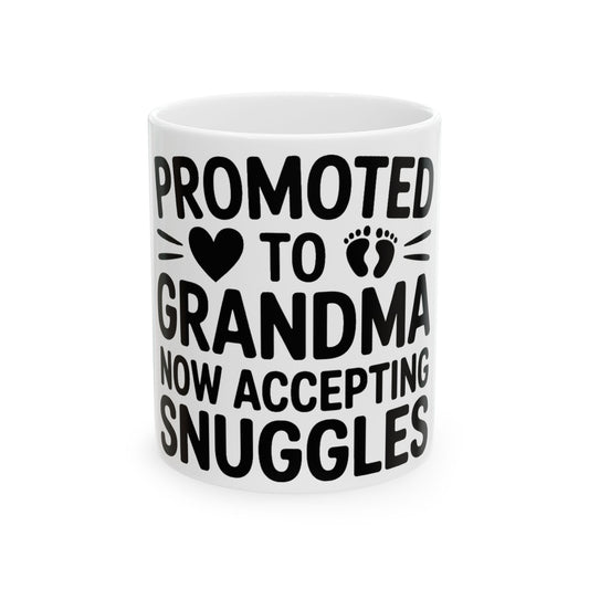 Promoted To Grandma Coffee Mug | New Grandma Gift Pregnancy Reveal