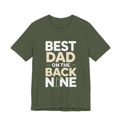 Funny Golf Shirt Best Dad On The Back Nine - Father's Day Gift