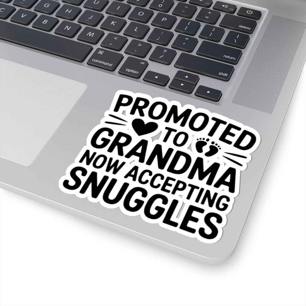 Promoted To Grandma Sticker | New Grandma Gift Pregnancy Reveal
