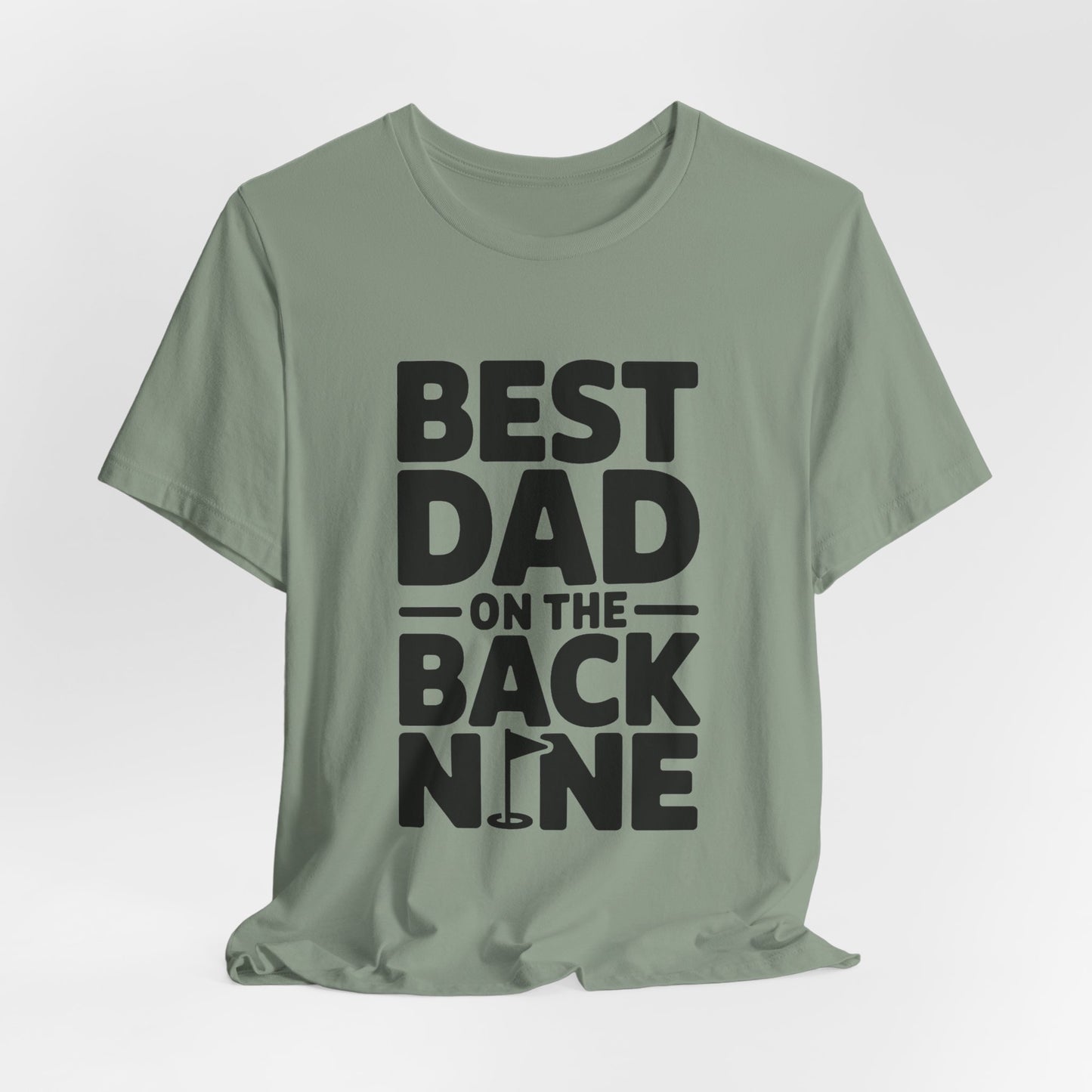 Funny Golf Shirt Best Dad On The Back Nine - Father's Day Gift