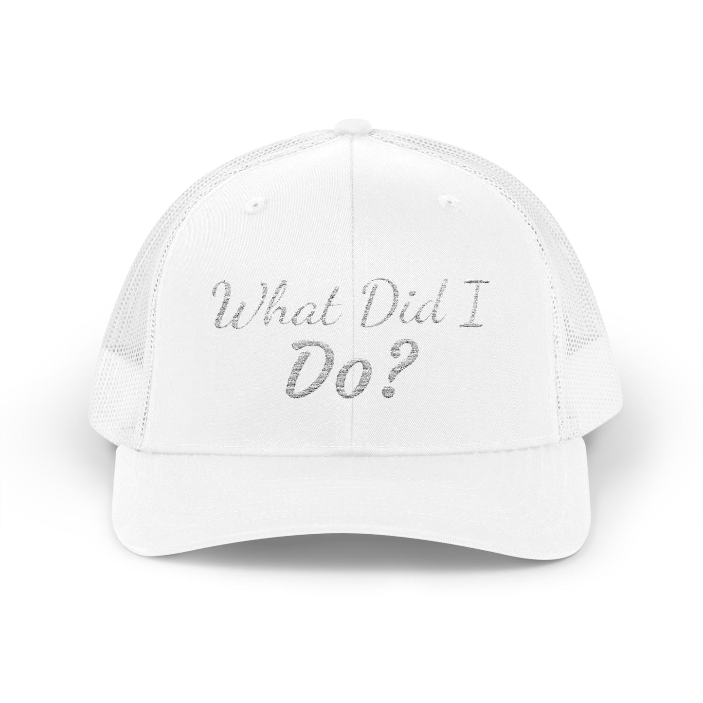 What Did I Do? Rhinestone Trucker Cap