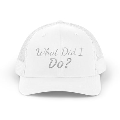 What Did I Do? Rhinestone Trucker Cap