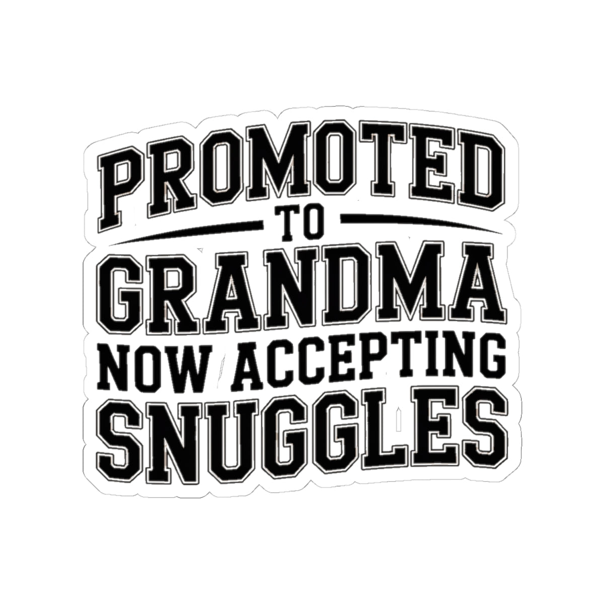 Promoted To Grandma Sticker - New Grandmother Gift Baby Announcement