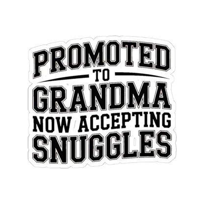 Promoted To Grandma Sticker - New Grandmother Gift Baby Announcement