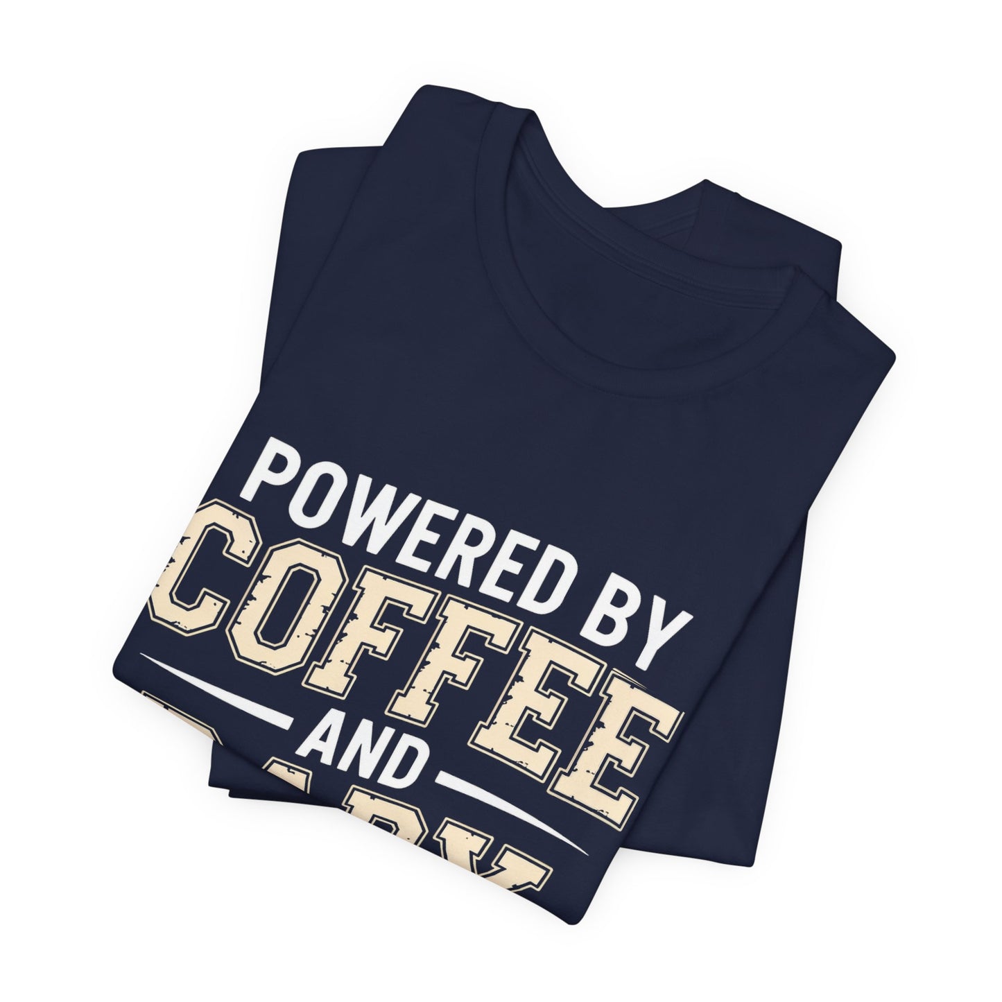 Powered By Coffee And Baby Giggles Retro Shirt New Mom Gift
