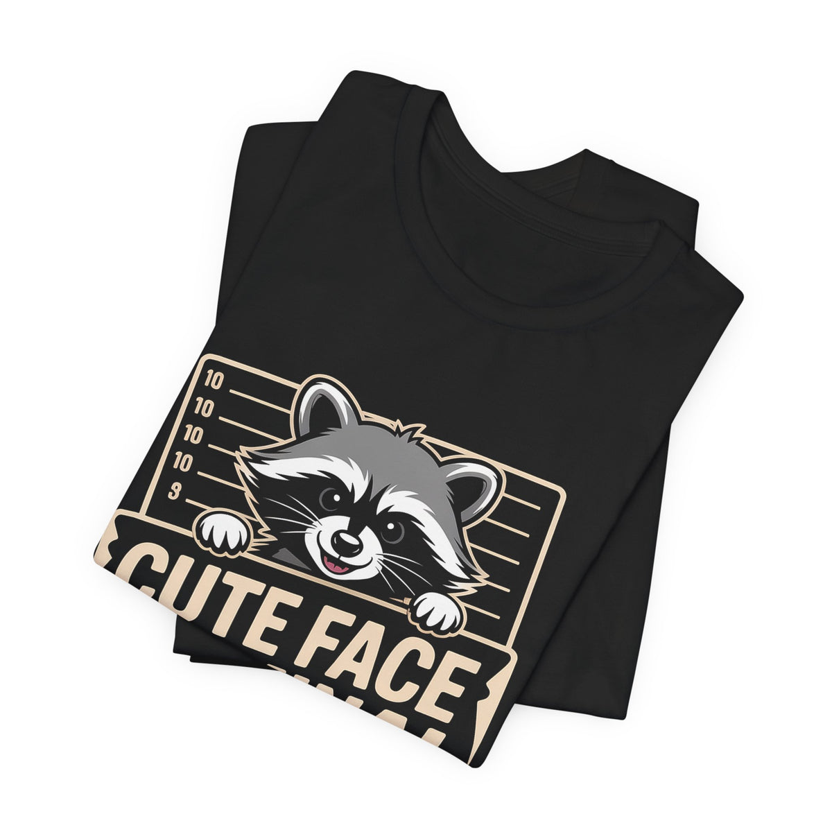 Funny Raccoon Shirt Cute Face Criminal Record Trash Panda Gift