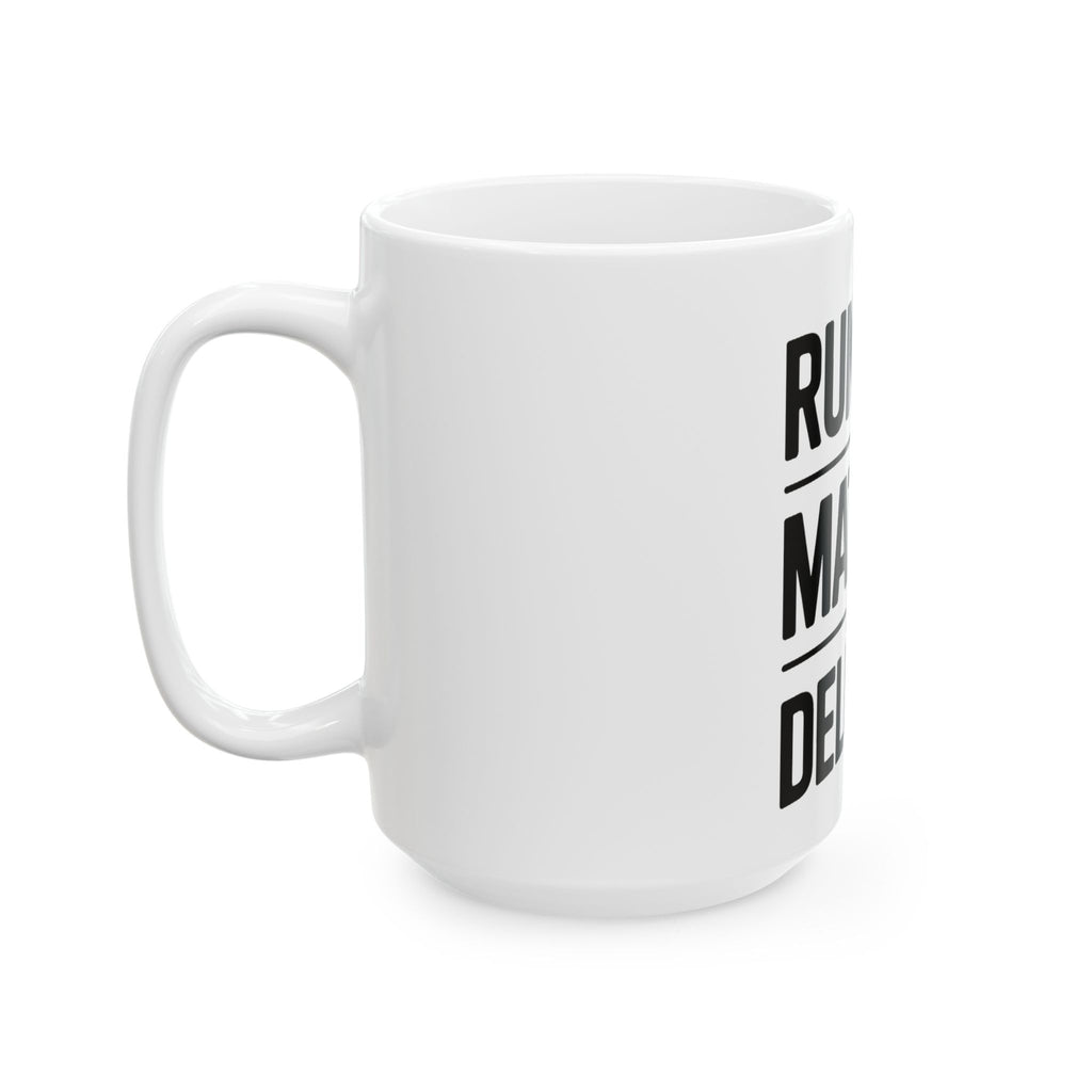 Running On Matcha And Delusion Coffee Mug - Funny Matcha Lover Gift