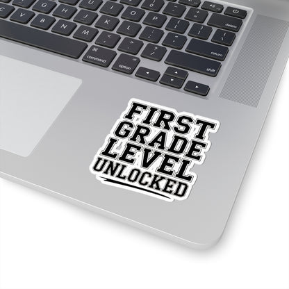 First Grade Level Unlocked Sticker - First Day of School Gift