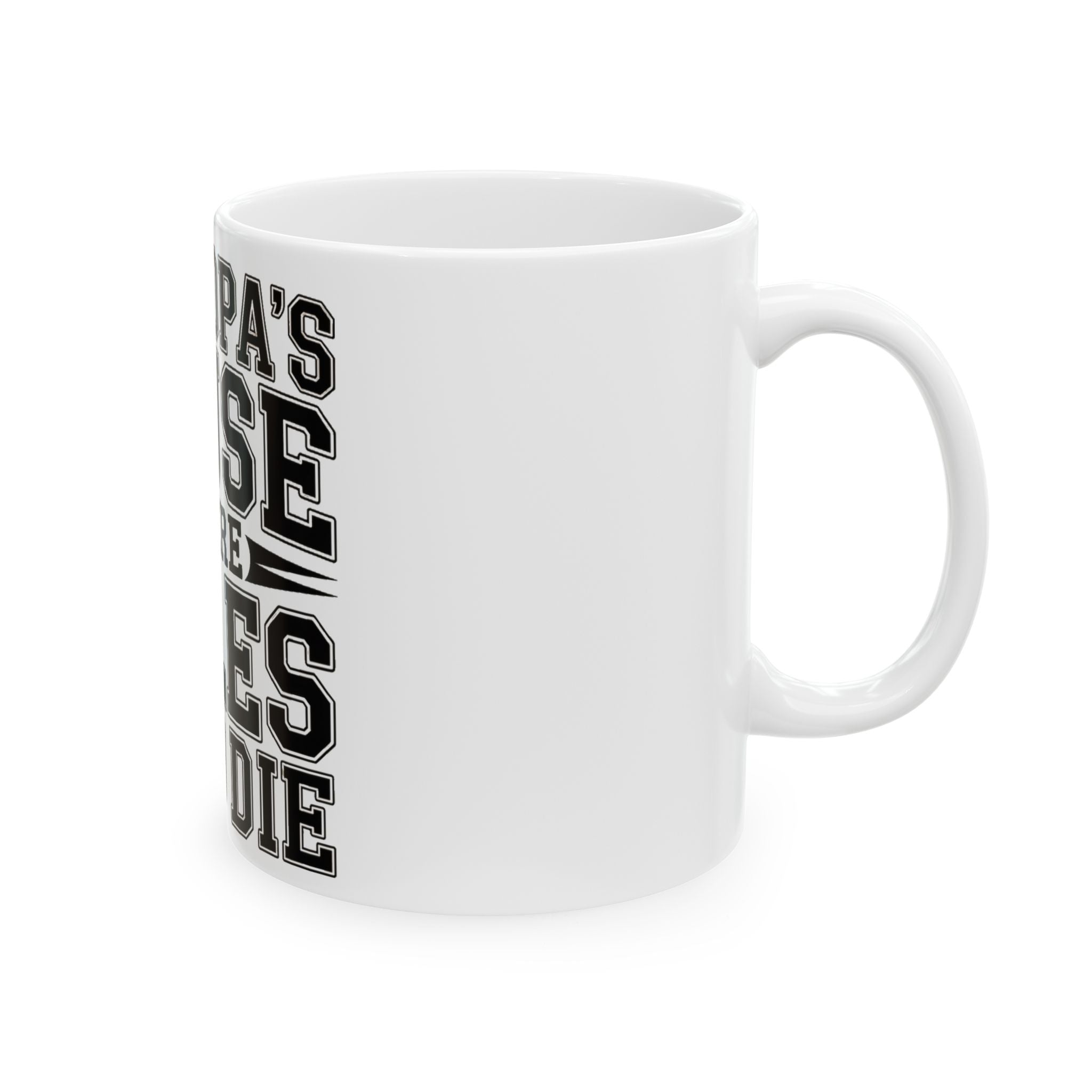 Grandpas House Where Rules Go To Die Coffee Mug - Funny New Grandpa Gift