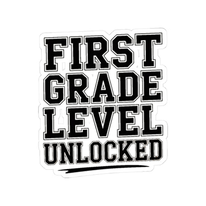 First Grade Level Unlocked Sticker - First Day of School Gift